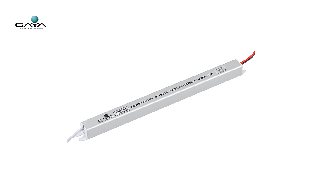 GAYA DRIVER SLIM PARA FITAS LED  5A 12V 60W