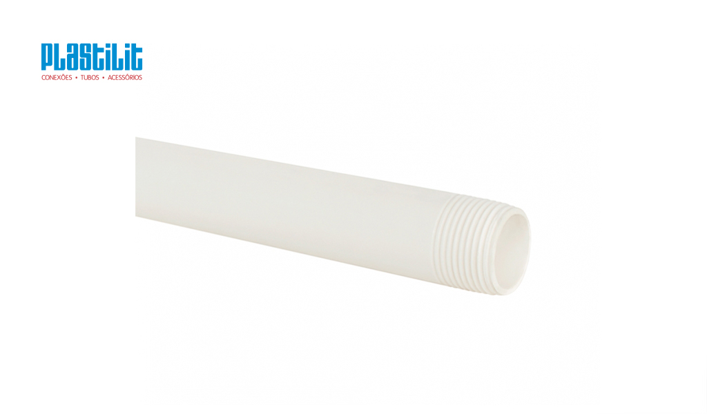 TUBO PLASTILIT PVC P/AGU ROS  1/2” 6M BR