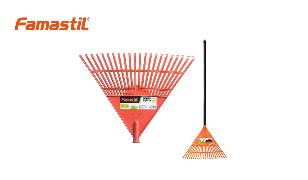 VASSOURA FAMASTIL PLAST JARD 22D LJ C/CB