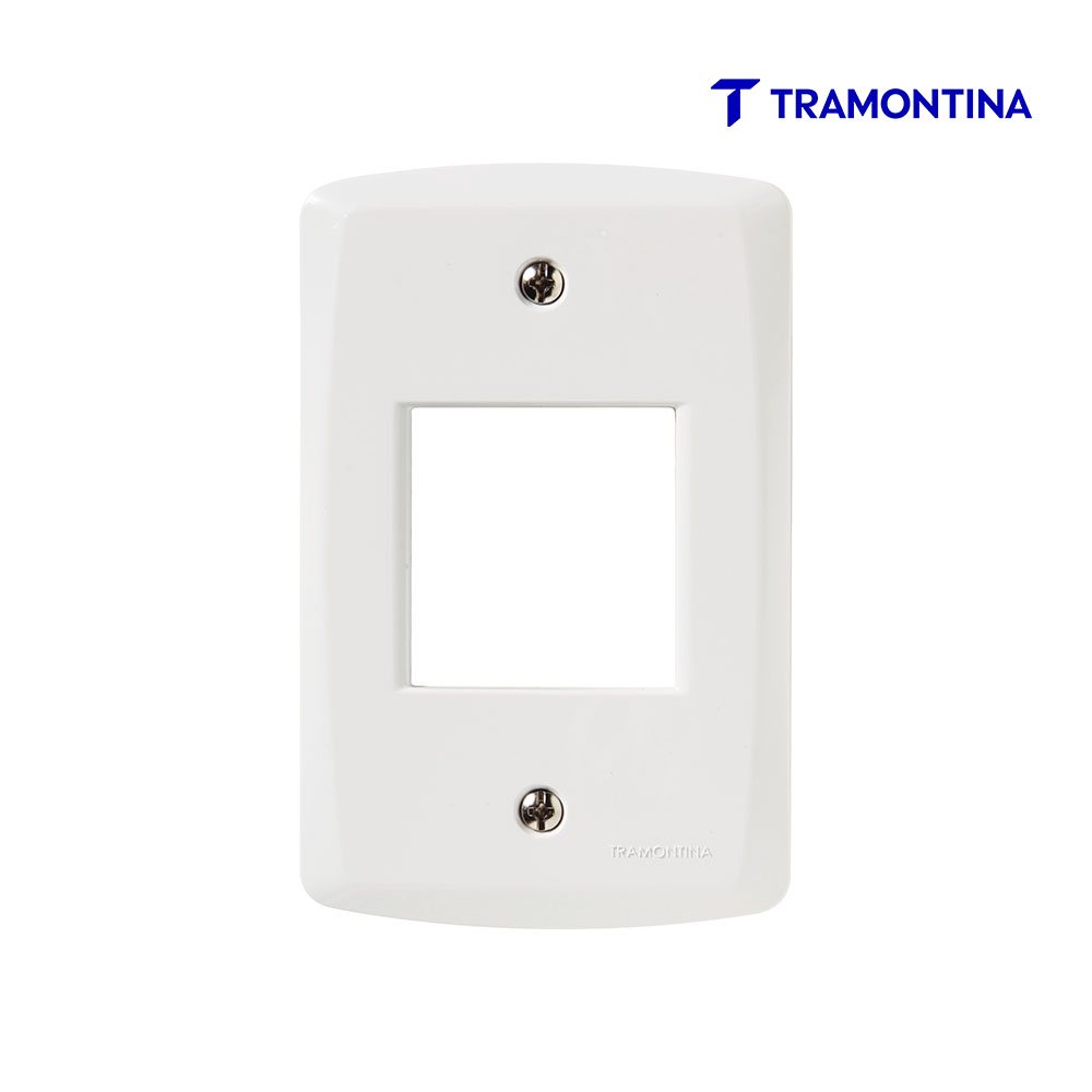 TRAMONTINA LUX2 PLACA C/2PT JUNT 4X2” BR