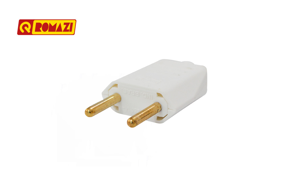 ROMAZI PLUG MACHO 2P 10A 180° BR