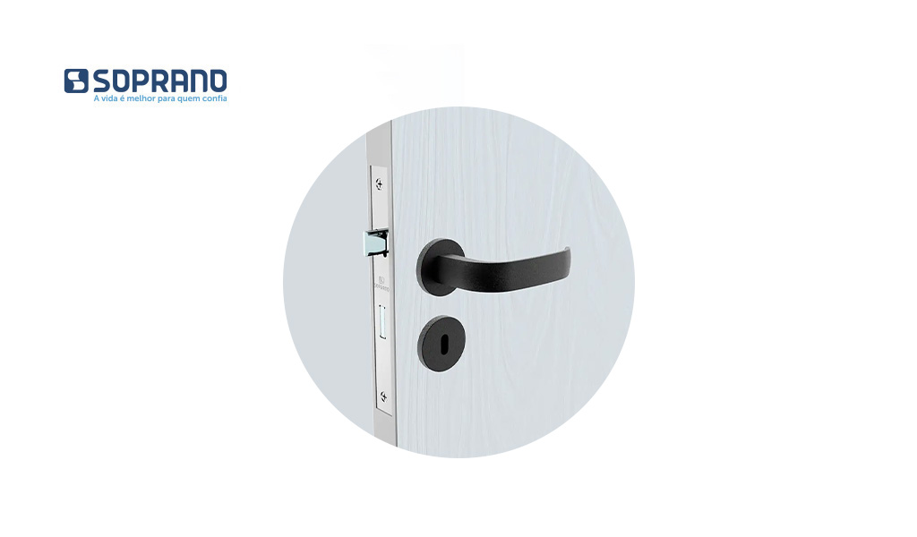 FECHADURA SOPRANO ICARO ROS22 INTERNA RETA PR FOSC