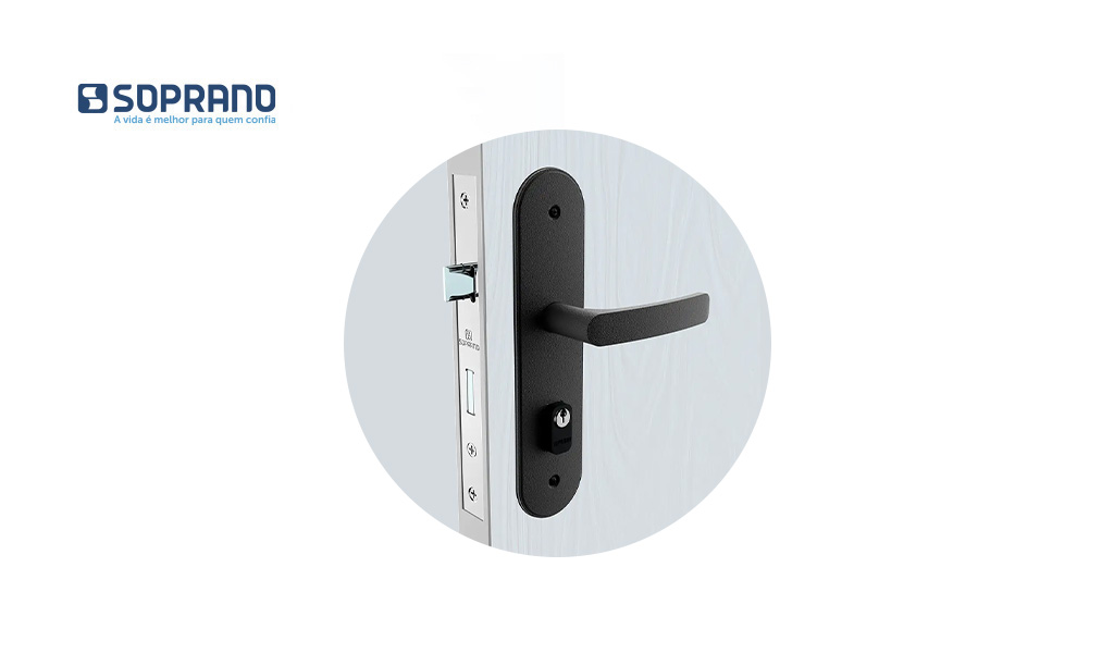 FECHADURA SOPRANO PALI 4053 EXTERNA RETA PR FOSCO