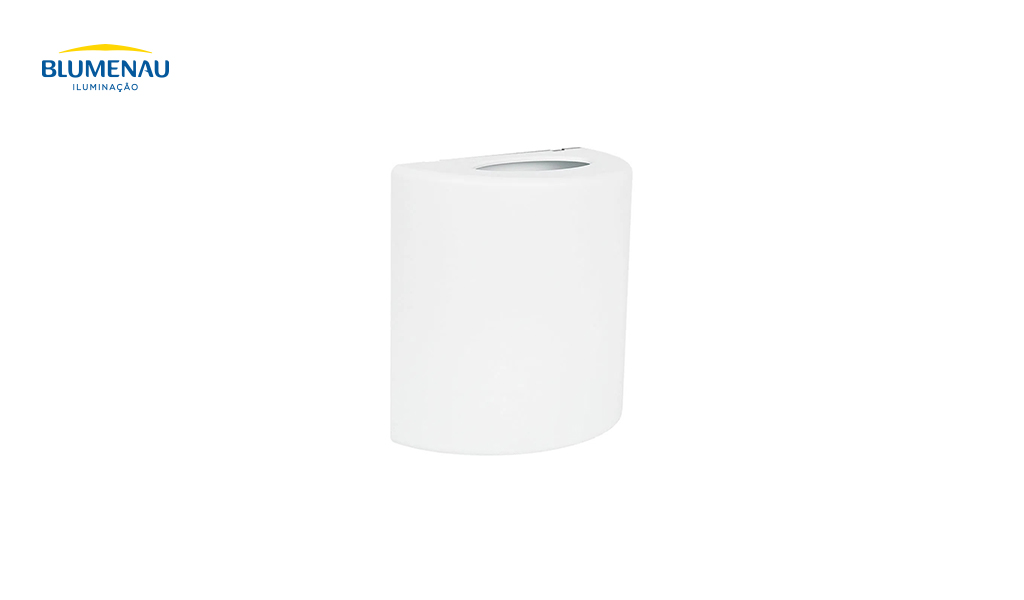 ARANDELA BLUMENAU LED CURVA 3W 3000K BR