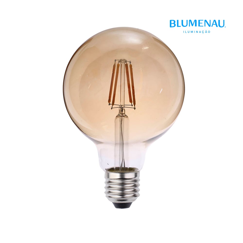 LAMPADA BLUMENAU FILAM LED 4W 2400K G95 E27