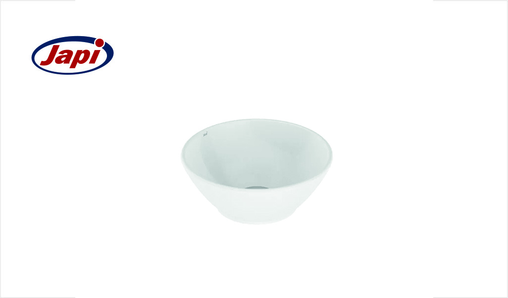 CUBA JAPI DE APOIO REDONDA UDINE 28CM X 28CM - BRANCA