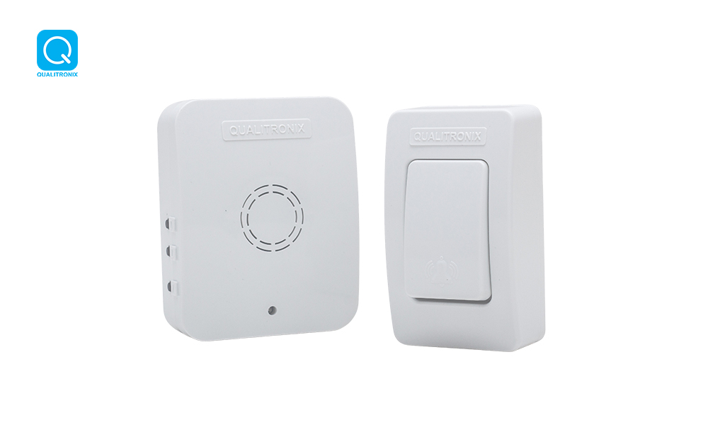 CAMPAINHA QUALITRONIX 52 TOQUES SEM FIO BIVOLT BRANCA