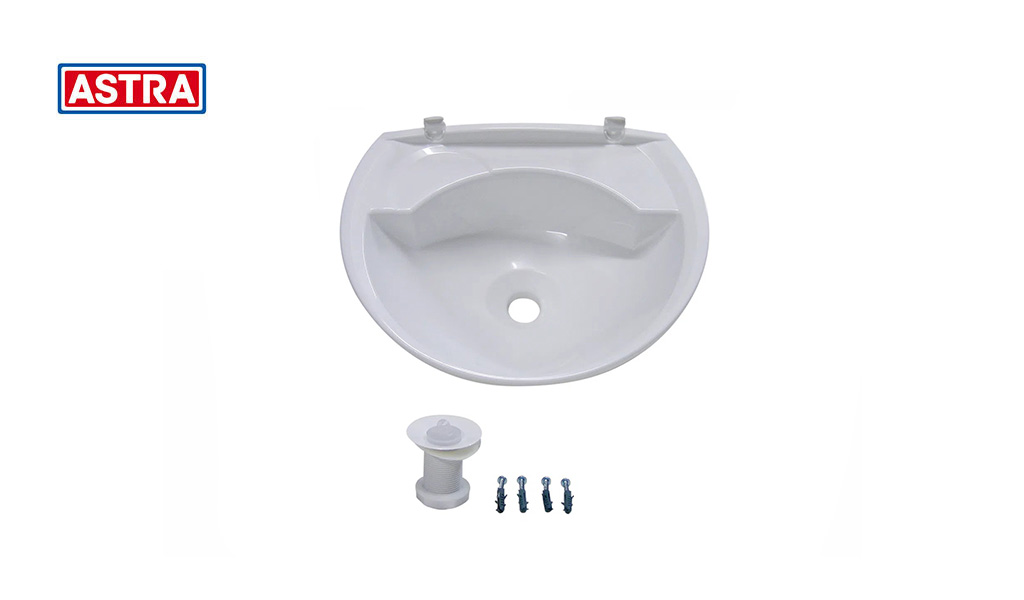 LAVATORIO ASTRA PLAST PEQ 36X28CM 3,8L BR