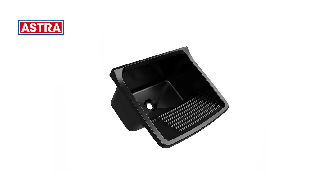 TANQUE ASTRA PLAST 55X47X31CM 34L PRETO