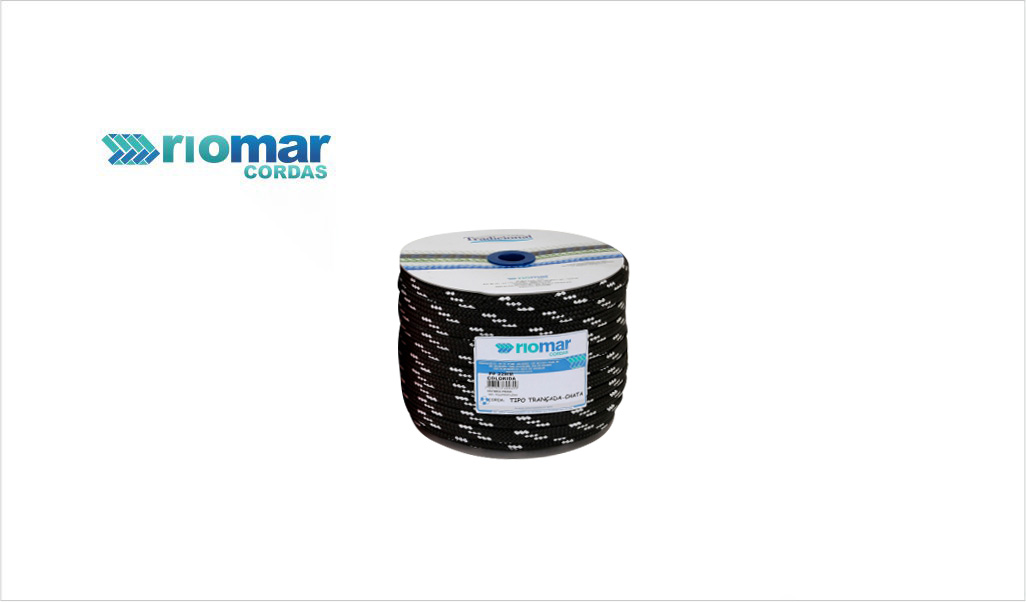 CORDA RIOMAR CHATA TRANC 22MM 95M PR/BR