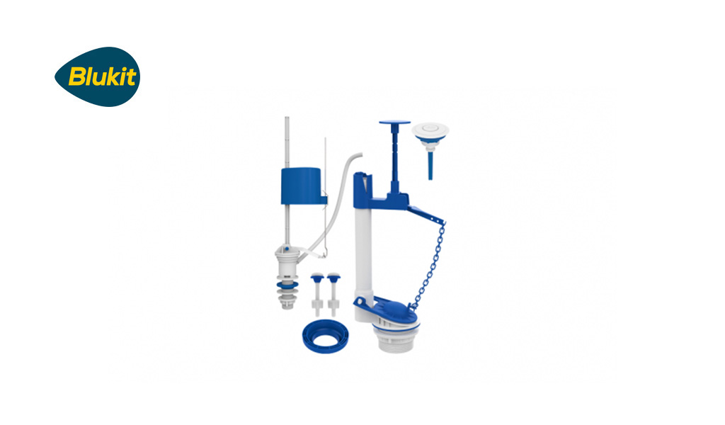 MECANISMO BLUKIT COMPLETO UNIVERSAL P/CAIXA ACOPLADA BRANCO