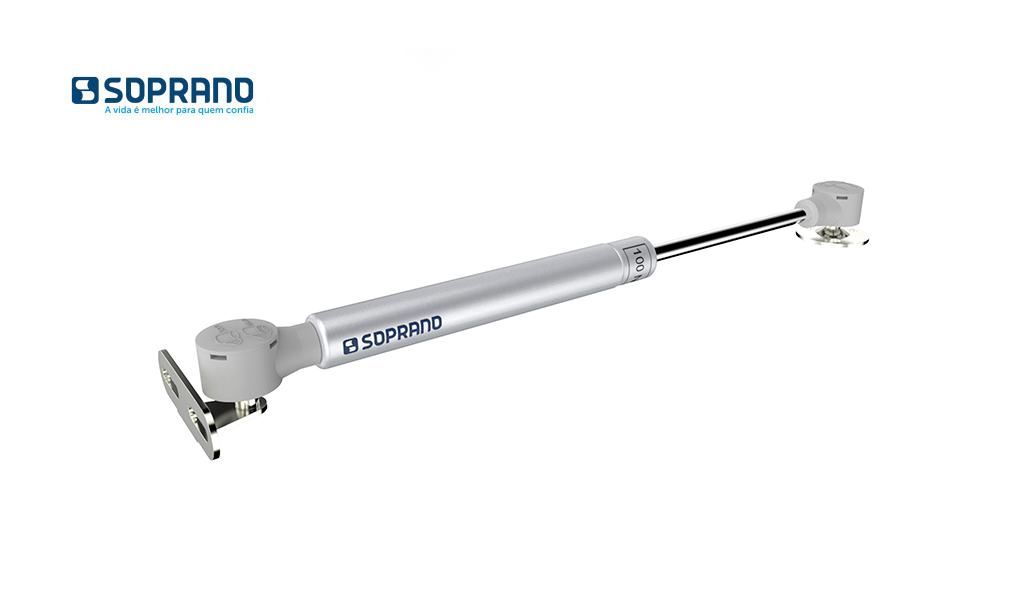 PISTAO SOPRANO 100N GAS ARMARIO COZINHA CROMADO