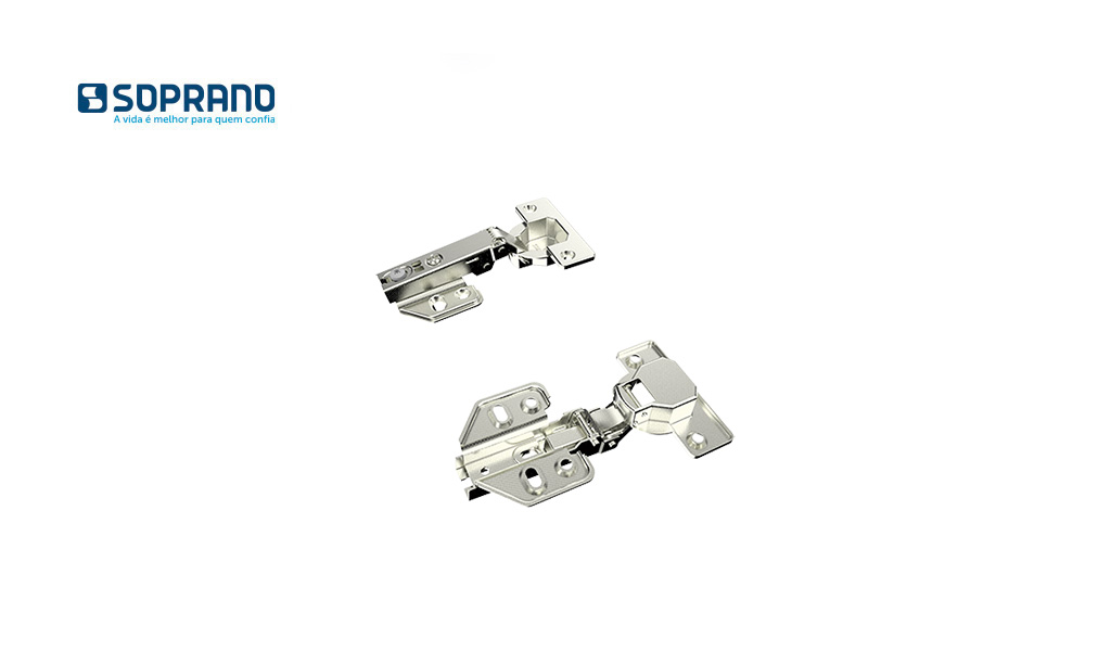 DOBRADICA SOPRANO RETO 35MM C/PIS SLIDE H0 NIQ