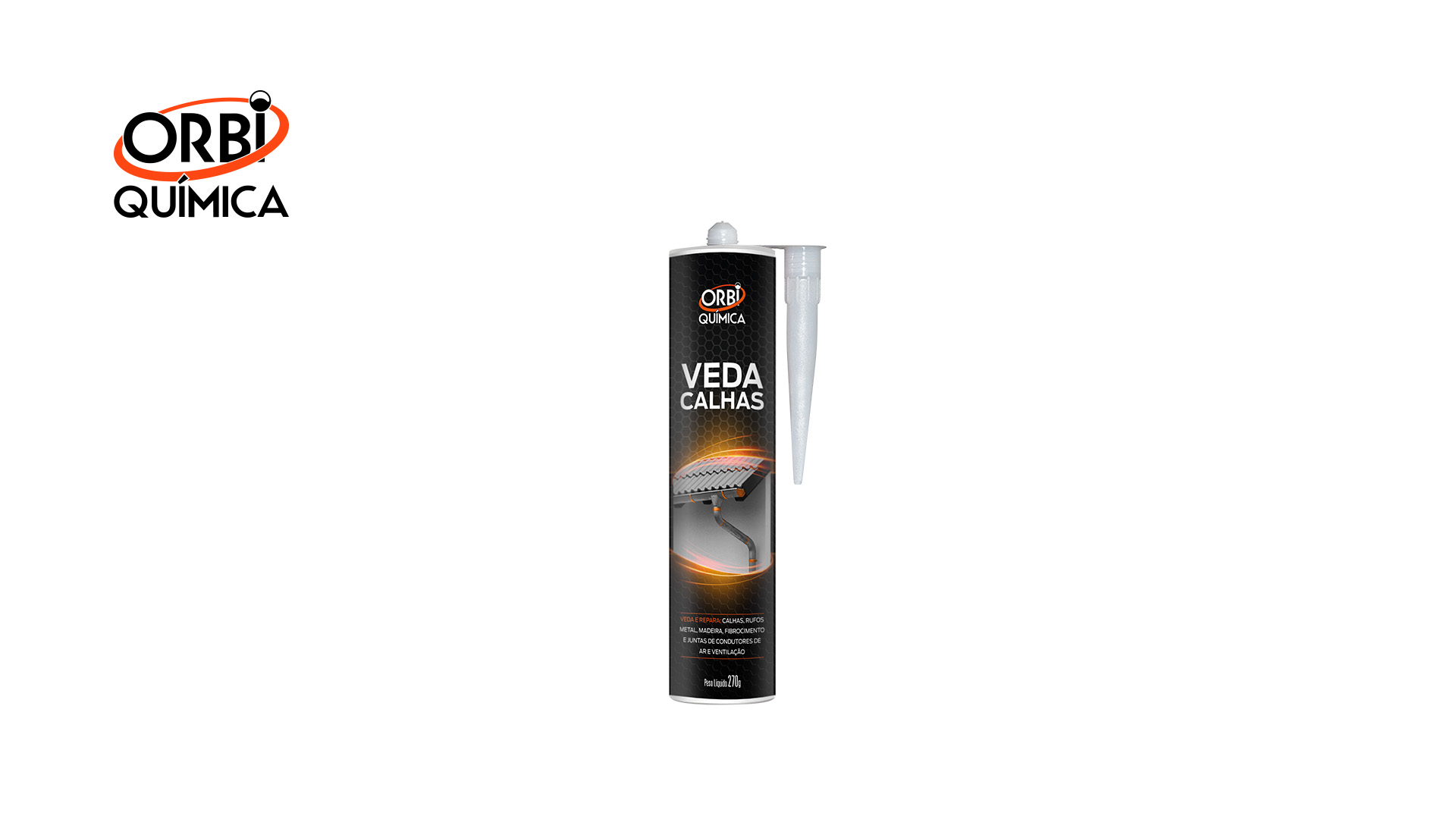 VEDA CALHA ORBI ALUMINIO 270G