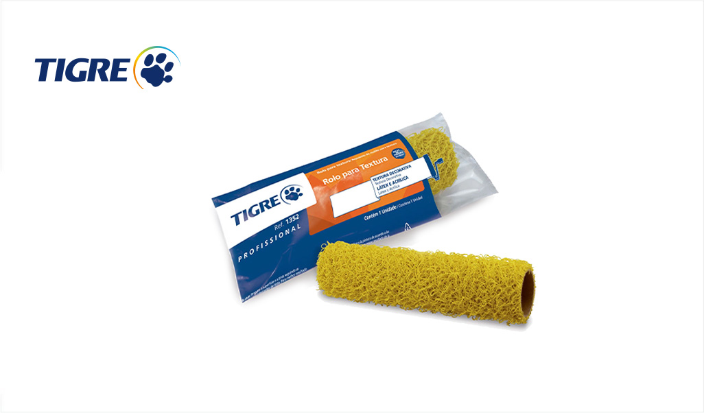ROLO TIGRE TEXTURA MEDIA 09CM 