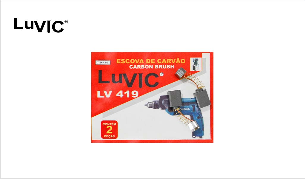 ESCOVA CARVAO LUVIC FURADEIRA CB419 1640