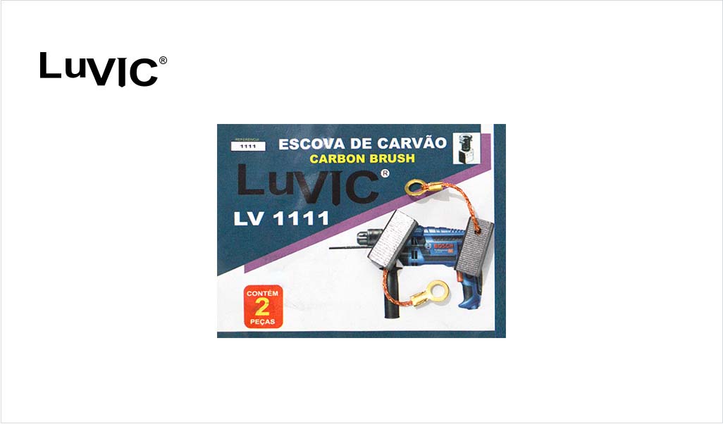 ESCOVA CARVAO LUVIC FURADEIRA BOSCH 1111