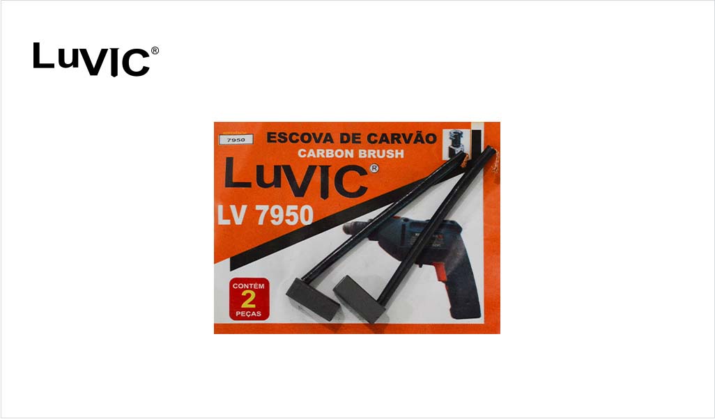 ESCOVA CARVAO LUVIC FURADEIRA 7950 3/8”