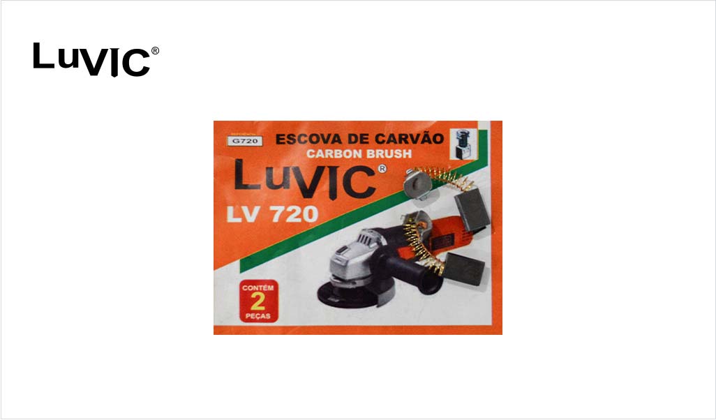 ESCOVA CARVAO LUVIC ESMERILHADEIRA G720