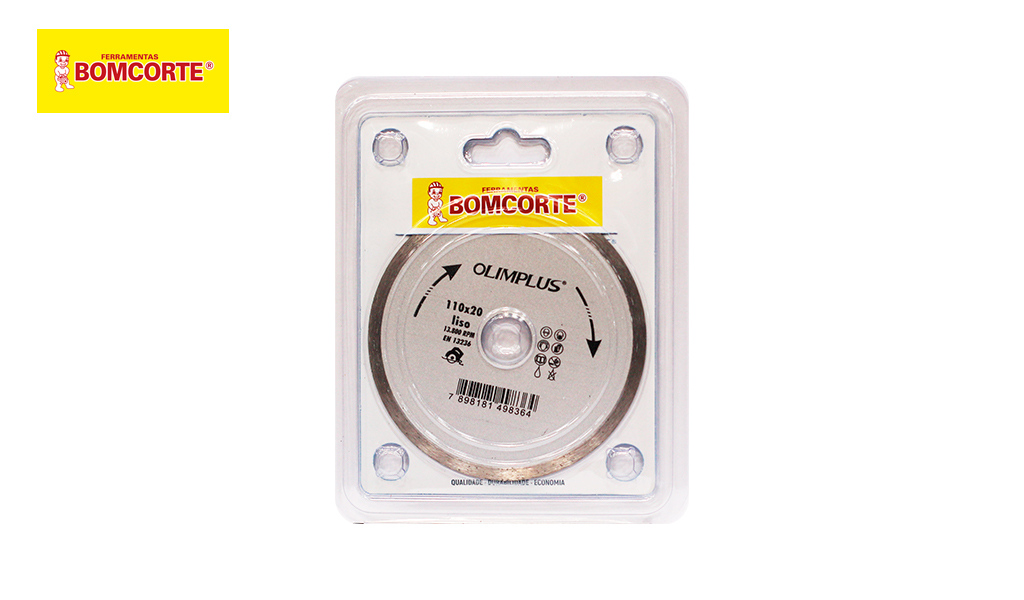 DISCO BOMCORTE DIAMAN LISO 100MM 4.3/8” 