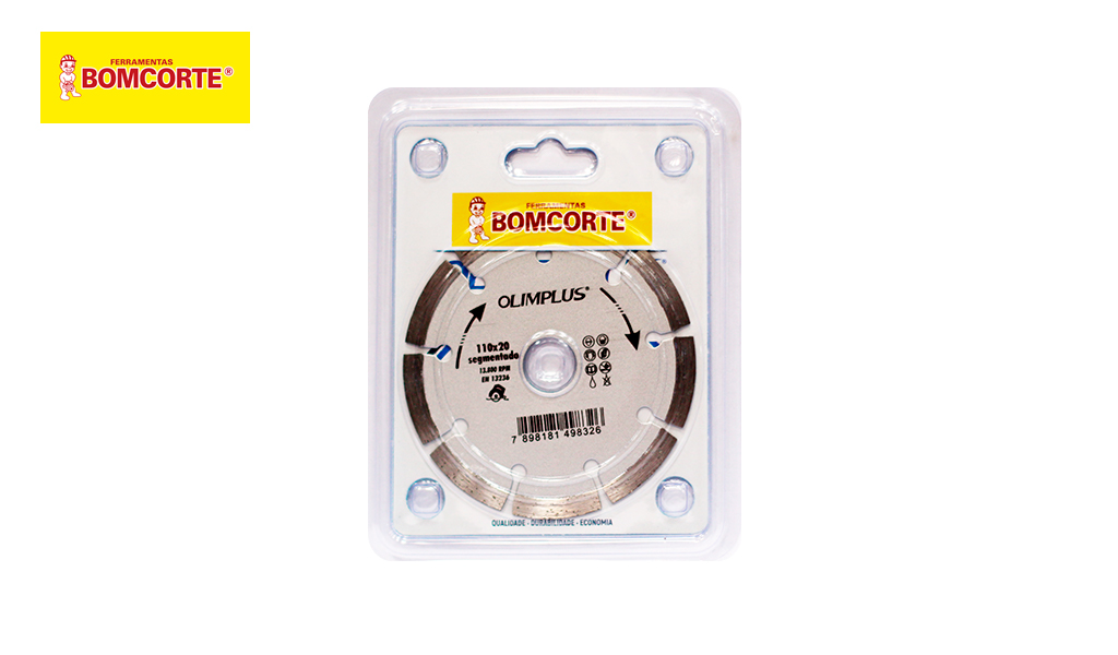 DISCO BOMCORTE DIAMAN SEGM 100MM 4.3/8”
