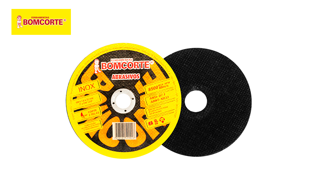 DISCO BOMCORTE P/INOX 22X110MM 4.1/2”