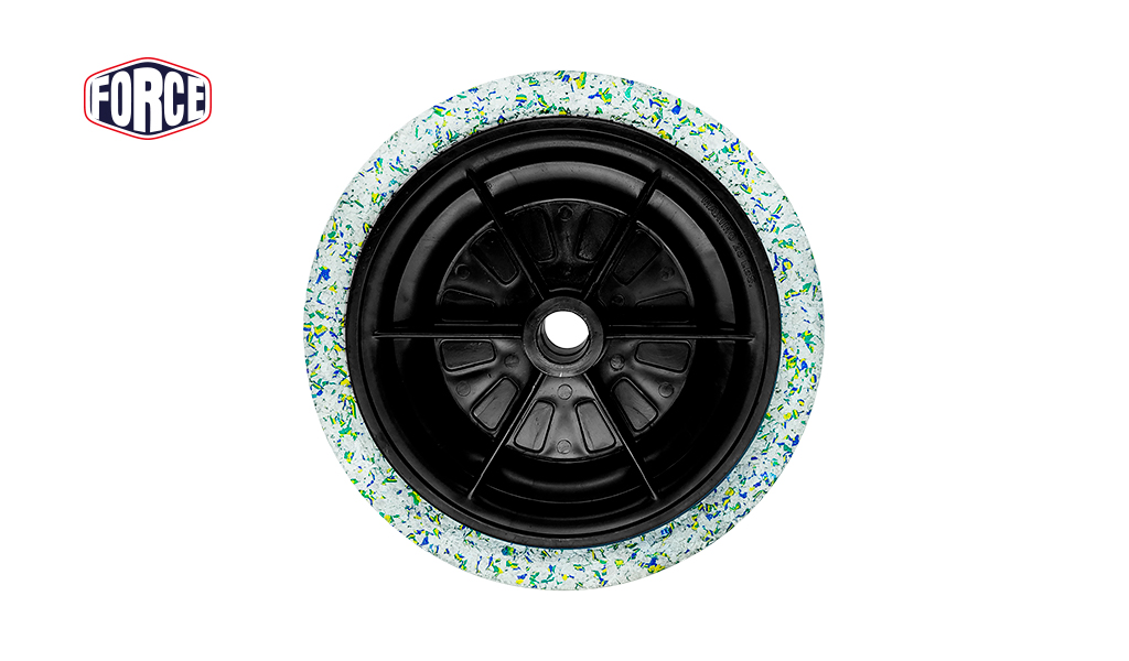 RODA FORCE C/PNEU MACICO GARDEN 2,50X8 12MM