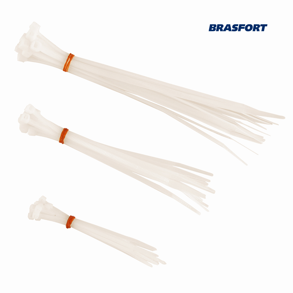 ABRAÇADEIRA BRASFORT NYLON 2,5X060MM C/100
