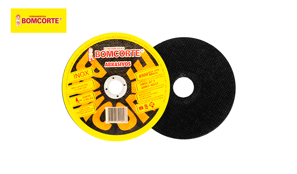 DISCO BOMCORTE P/INOX 22X110MM 7X1/16X7/8