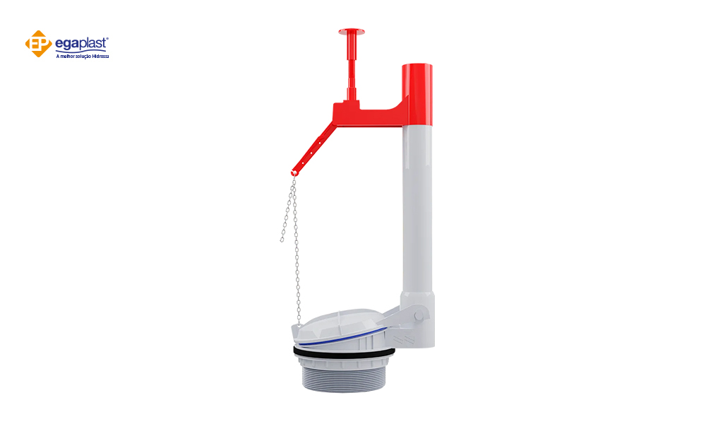 MECANISMO EGAPLAST SAIDA P/ CAIXA ACOPLADA C/ VEDACAO UNIVERSAL C/ KIT CASTELO