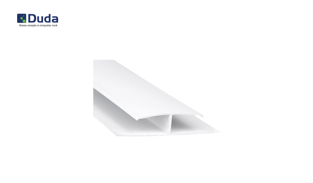 EMENDA DUDA PVC TIPO (H) P/FORRO 6M BRANCO