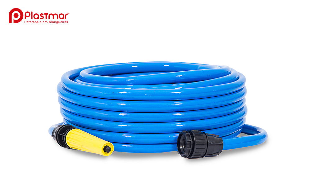 MANGUEIRA PERFILNOR JARDIM LINHA POP 15M AZUL