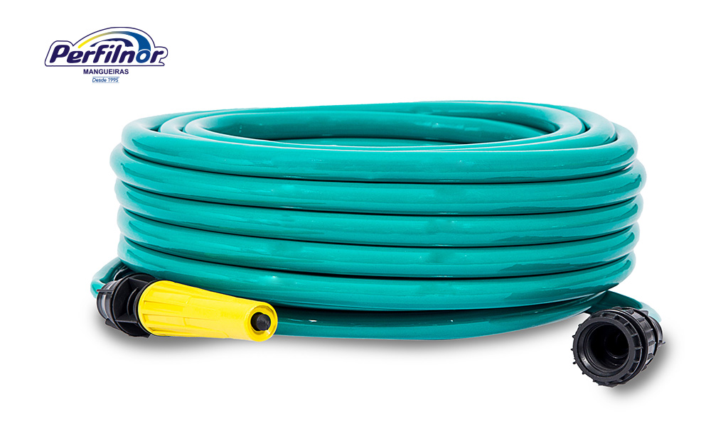 MANGUEIRA PERFILNOR JARDIM LINHA POP 30M VERDE
