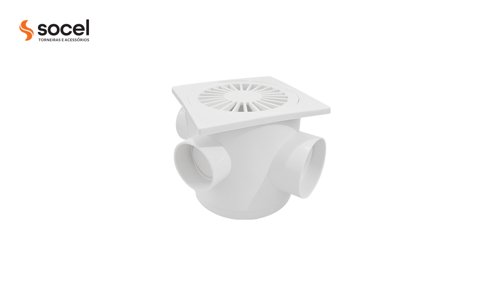 CAIXA SOCEL SIFONAD QUAD 100X100X50MM BR