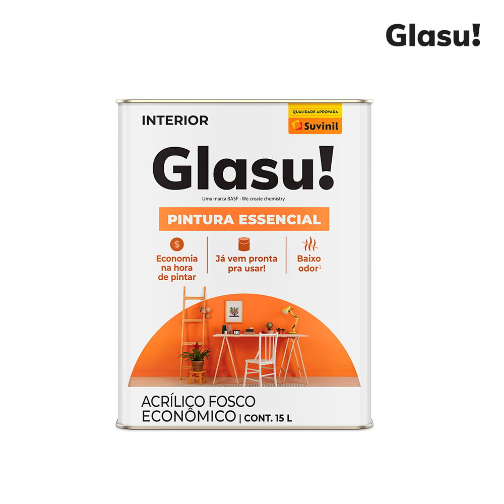 ACRILICA GLASU PINTURA ESSENCIAL FOSCO LT15L GELO