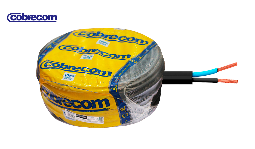 CABO COBRECOM PP FLEX 2X4,0MM 100M PR