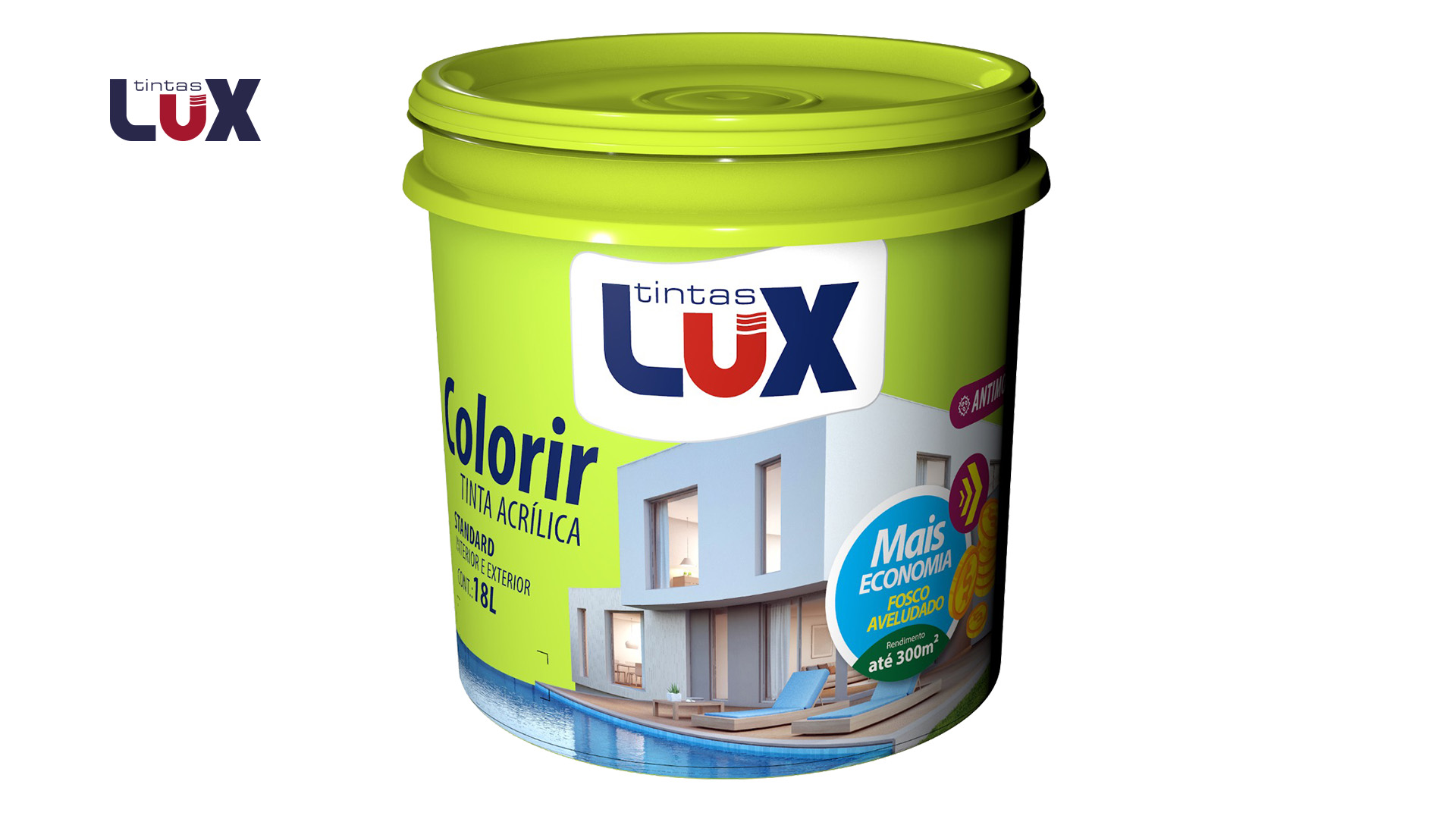 LUX COLORIR EXTERNA BALDE 15L ROSA LOTUS