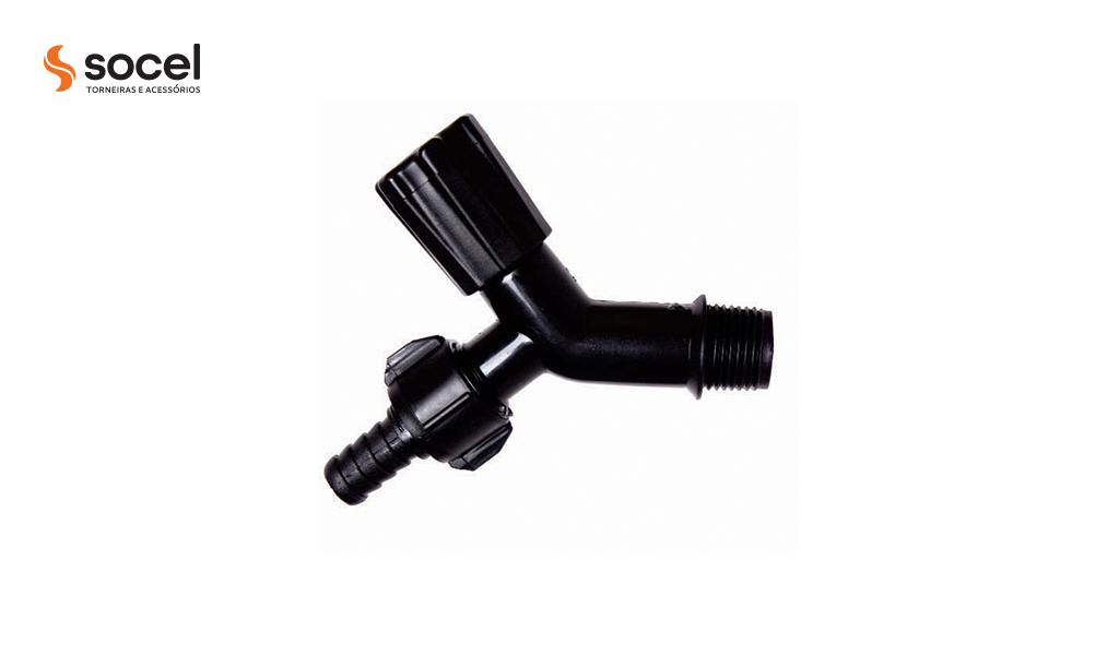 TORNEIRA SOCEL P/JARDIM BICO FIXO PP 3/4” PR
