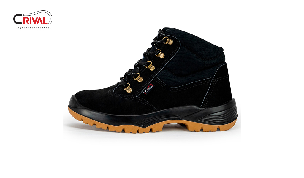 BOTA CRIVAL INFINITY NOBUCK DE AMARRAR CANO MEDIO N°42 PRETA