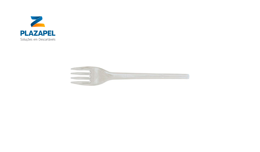 GARFO PLAZAPEL REFEIÇÃO ESPECIAL CAIXA C/1000 CRISTAL.
