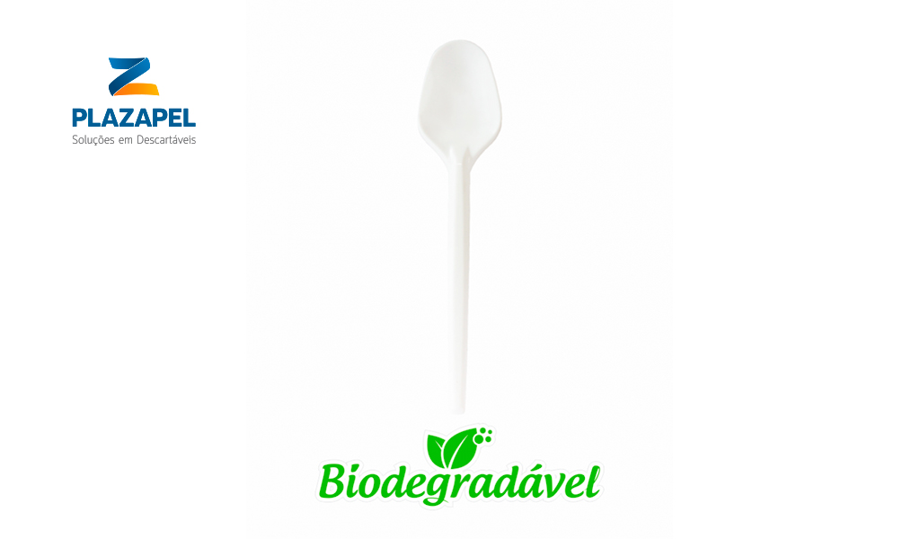 COLHER PLAZAPEL SOBREMESA ESPECIAL CAIXA C/1000 BRANCO.