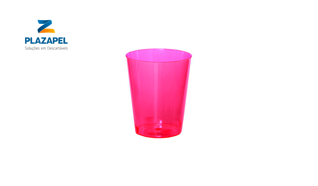 COPO PLAZAPEL PLASTICO BRIGADEIRO 25ML CAIXA C/500 ROSA CLARO