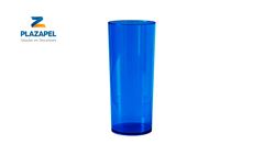 COPO PLAZAPEL PLASTICO LONG 340ML CAIXA C/60 AZUL CLARO