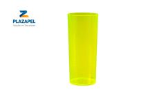 COPO PLAZAPEL PLASTICO LONG 340ML CAIXA C/60 AMARELO