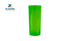 COPO PLAZAPEL PLASTICO LONG 340ML CAIXA C/60 VERDE CLARO