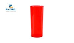 COPO PLAZAPEL PLASTICO LONG 340ML CAIXA C/60 VERMELHO