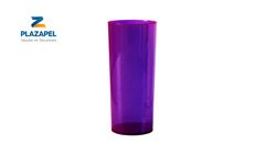 COPO PLAZAPEL PLASTICO LONG 340ML CAIXA C/60 ROXO