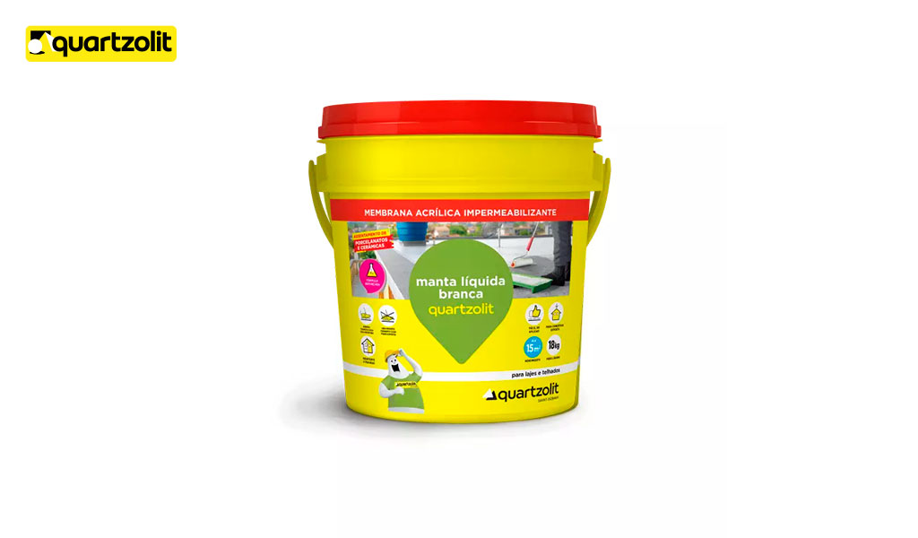 MANTA LIQUIDA QUARTZOLIT BALDE 18KG BRANCA