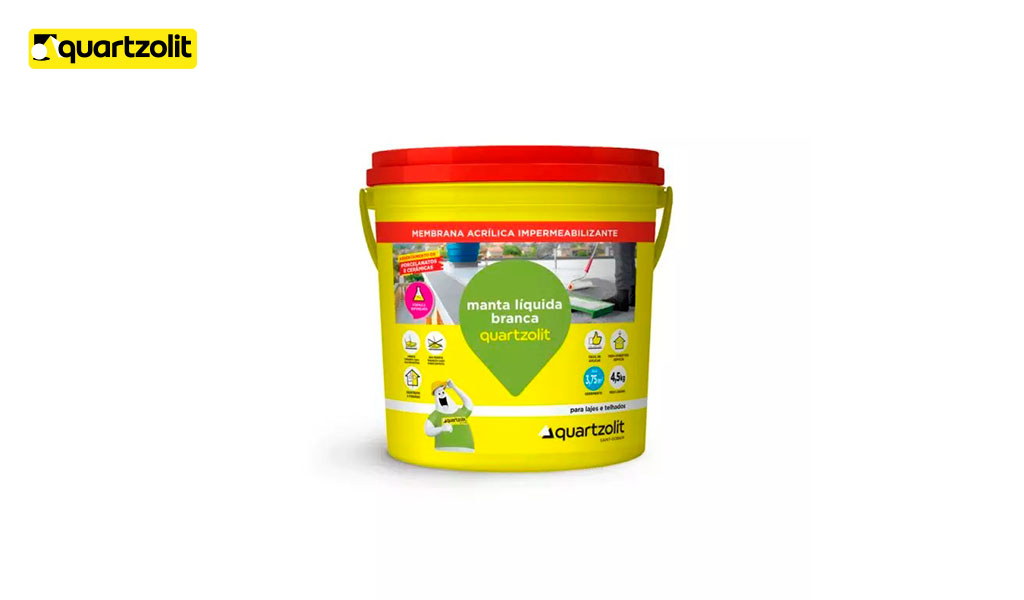 MANTA LIQUIDA QUARTZOLIT GALAO 4,5KG BRANCA