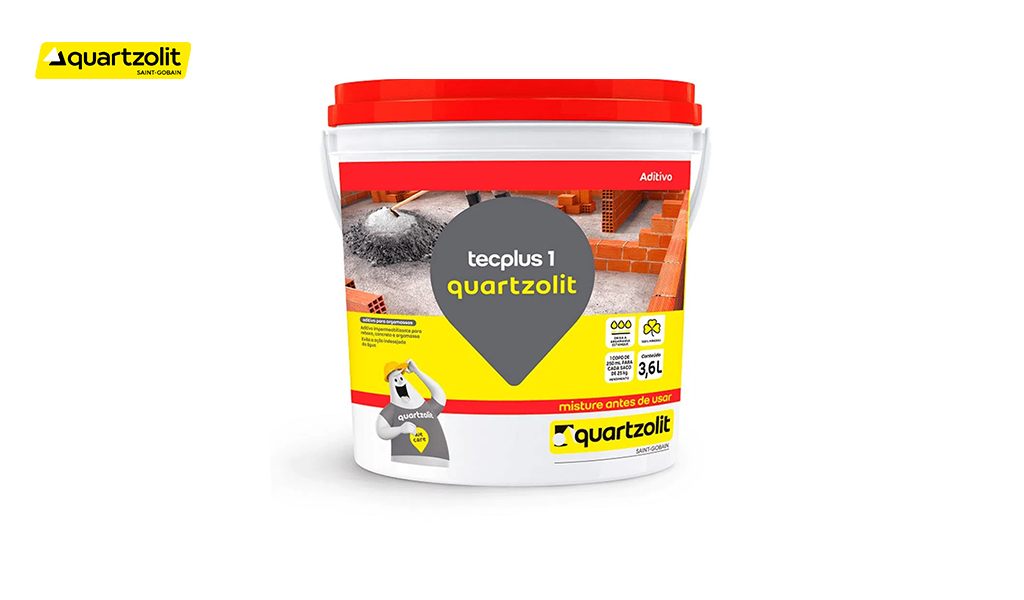 ADITIVO IMPERMEABILIZANTE P/ARGAMASSAS TECPLUS1 GALAO 3,6LT